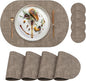 Faux Leather Placemats Set of 4 by yuuzue