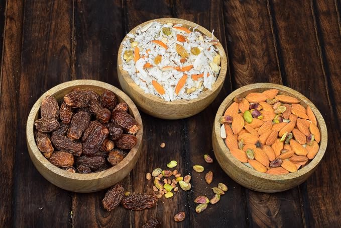 Mango Wood Round bowl Perfect for Nuts, Olive and Salsa. Looks Absolutely - Image 3