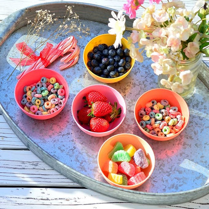 Youngever 9 Pack 10 Ounce Plastic Bowls, Kids Plastic Bowls - Image 4