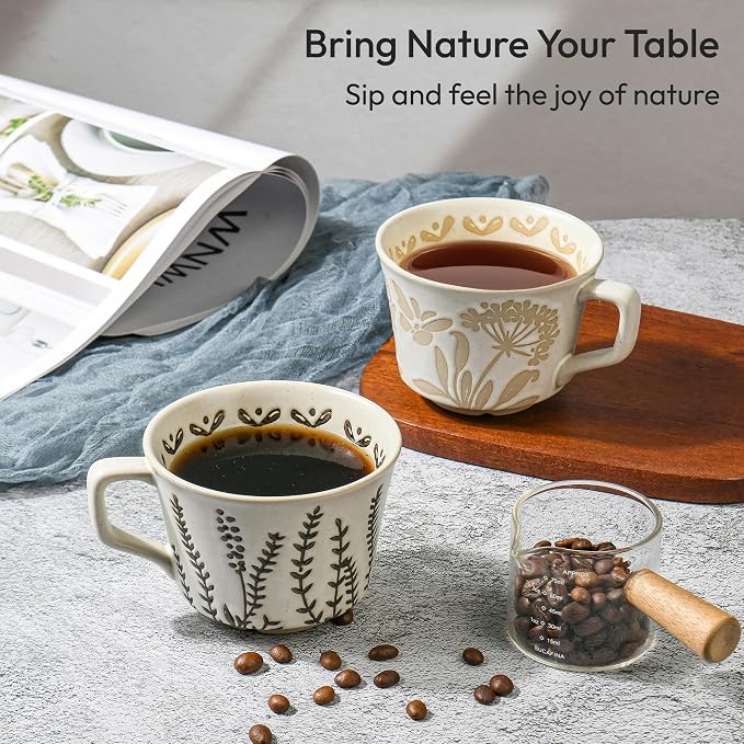 11 oz Ceramic Coffee Mug, Stoneware Teacup - Image 5