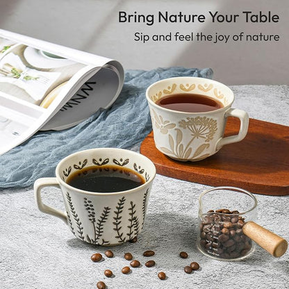 11 oz Ceramic Coffee Mug, Stoneware Teacup - Image 5