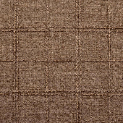 Linen Checked Farmhouse Table Runner, 13x72 Inches Roasted Brown | Raised Grid - Image 6
