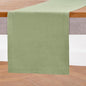 Solino Home 100% Pure Linen Dining Table Runner Olive, Athena 14 x 90 in | by SolinoHome