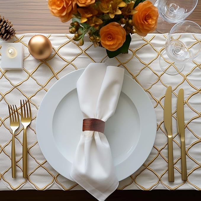 COTTON CRAFT Solid Wood Napkin Rings - Image 2