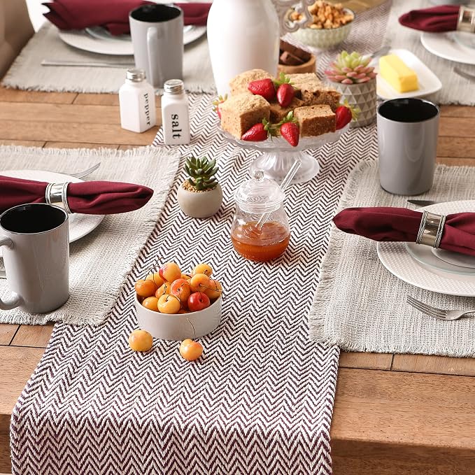 DII Woven Basic Tabletop Collection, Chevron Table Runner - Image 3