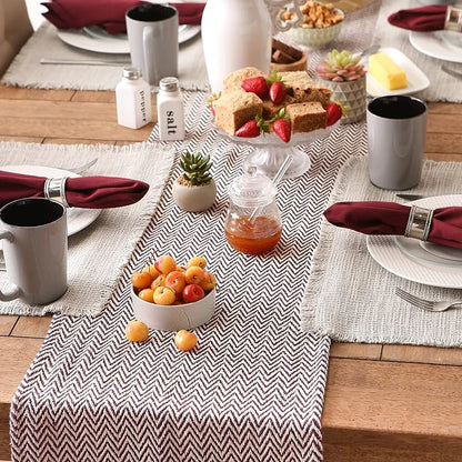 DII Woven Basic Tabletop Collection, Chevron Table Runner - Image 3