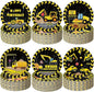 60 Pcs Construction Birthday Party Decor 7 Inch Construction Cake Dessert Paper Plates Dump Truck Digger Vehicle Excavator Disposable Black and Yellow Tableware for Boys Baby Shower Supplies