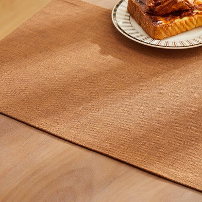 Rustic Cotton Linen Table Runner, 13x108 Inches Caramel | Farmhouse Style Linen - Image 6