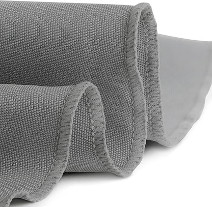 Gee Di Moda Round Tablecloth - 120 Inch Charcoal Round Table Cloth for 60 to 96 Inch Round Tables - Heavy Duty Washable Fabric - for Buffet Table, Holiday Party, Dinner, Wedding & Baby Shower