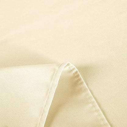 sancua Rectangle Tablecloth - 54 x 78 Inch - Stain and Wrinkle Resistant Washable Polyester Table Cloth, Decorative Fabric Table Cover for Dining Tables, Buffet Parties and Camping, Beige