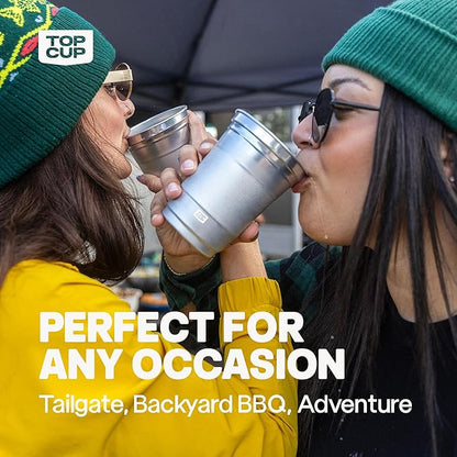 Top Cup – 20 Ounce, Reusable Aluminum Party Cups | Stealth Design | Cold-Holding - Image 4