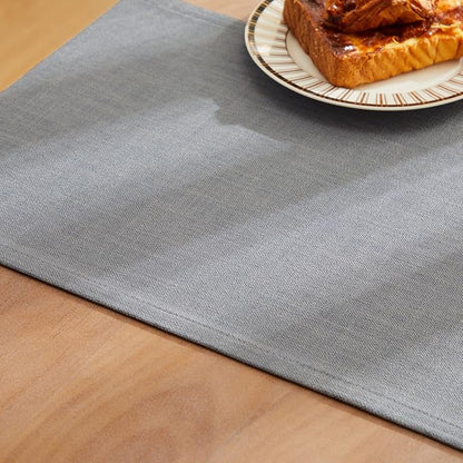 Rustic Cotton Linen Table Runner, 13x60 Inches Blue Ashes | Farmhouse Style - Image 6