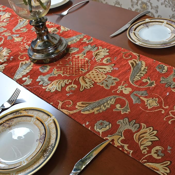 Extra Luxury Velvet Blue Table Runner 72 Inches Long - Image 4