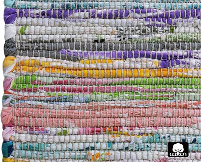 COTTON CRAFT Woven Chindi Table Runner - Image 6