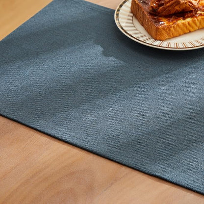 Rustic Cotton Linen Table Runner, 13x72 Inches Navy | Farmhouse Style Linen - Image 6