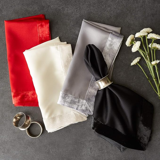 DII Velvet Collection Tabletop, Napkin Set - Image 6