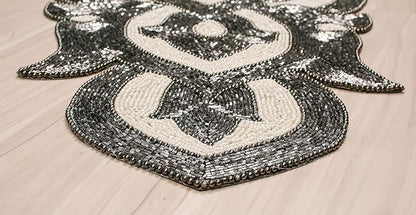 Lightnpro Beaded Table Runner Elegant Infinity Design - Image 4