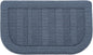 BEQHAUSE 30x18 Inch Kitchen Rug Mat Durable Kitchen Rugs Non-Slip Washable Absorbent Kitchen Mats for Floor Dirt-Resistant Semicircular Kitchen Mat (Blue)