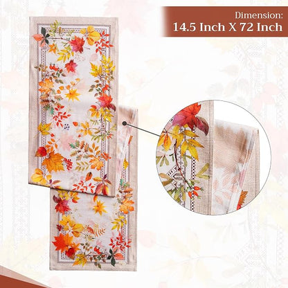 Maison d' Hermine Table Runner 100% Cotton 14.50" x 72" | Table Runners 72 - Image 4