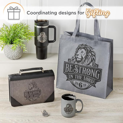 Christian Art Gifts Inspirational Be Strong Bible Verse Coffee Mug, Christian - Image 6