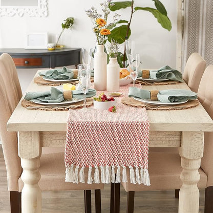 DII Woven Basics Collection 100% Cotton Knit Table Runner - Image 3