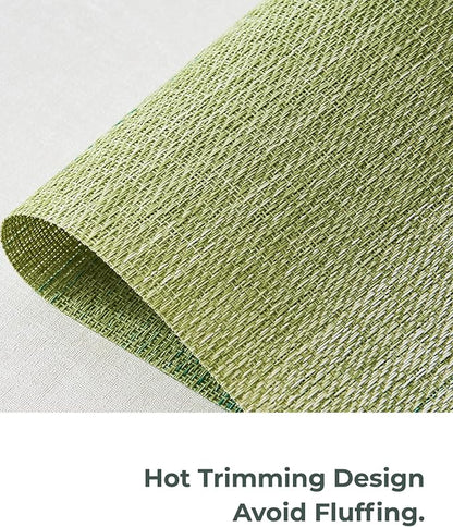 Leetaltree Gradient Green Woven Placemats Set of 4 - Image 7