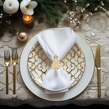 COTTON CRAFT Christmas Tree Napkin Rings - Image 2
