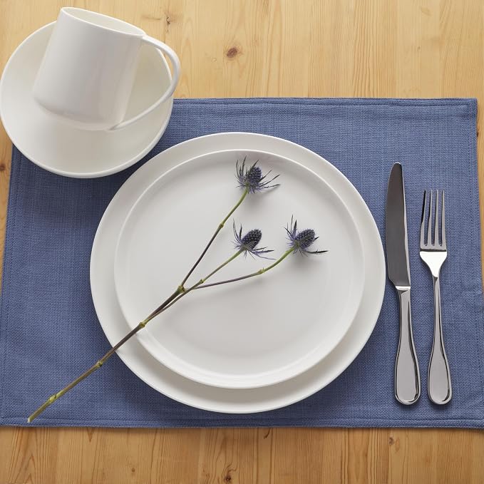 Everyday White by Fitz and Floyd Nevaeh Coupe 16 Piece Dinnerware Set, Service - Image 5