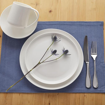 Everyday White by Fitz and Floyd Nevaeh Coupe 16 Piece Dinnerware Set, Service - Image 5