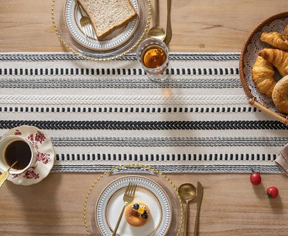 Caflife Boho Table Runner 60 Inchs Long, Dining Room Home Decor - Image 3