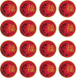 Beistle 16-Piece Asian Plates in Red/Yellow/Black, Chinese New Year Party Tableware, International Party Supplies, Countries of the World Party Accessories, 9"