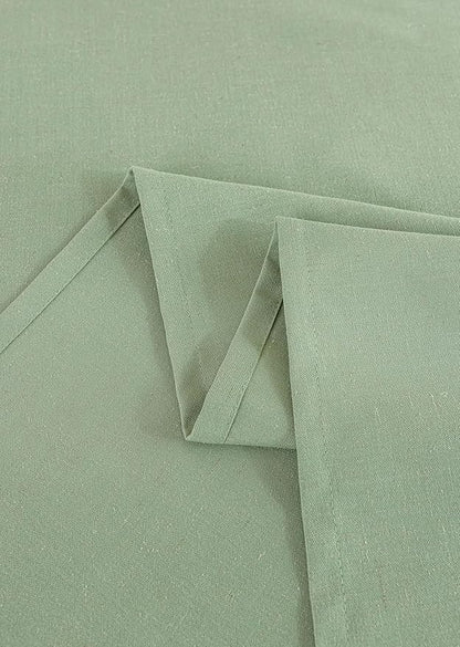 Sage Green Linen Table Cloths for 8 Foot Rectangle Tables Farmhouse Neutral Tablecloth Rectangular Kitchen Decoration Dining Table Cover Washable 60x120
