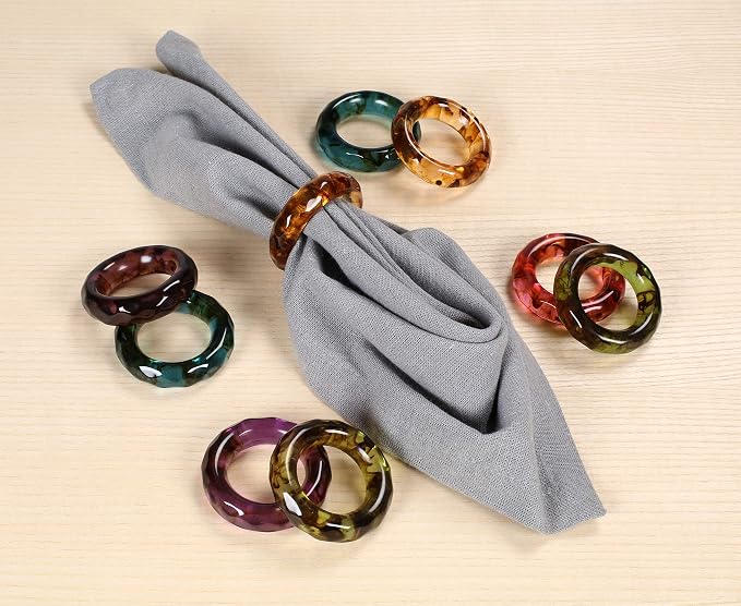 ALPHA Living HOME Napkin Rings Set of 12 - Image 4