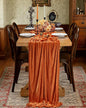 Orange Velvet Table Runner 29 x 120 Inches Fall Halloween Runners | 5 Pieces by SoarDream