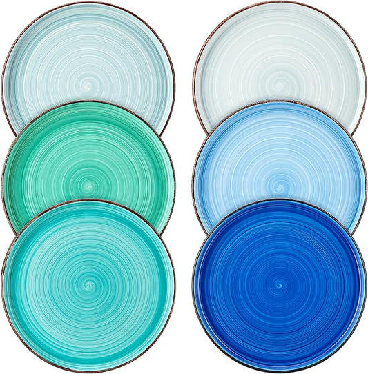 vancasso Bonita 8.5 inch Salad Plates, Ceramic Small Dinner Plates Set by vancasso