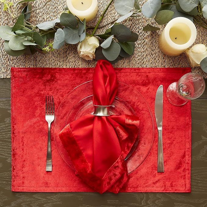 DII Velvet Collection Tabletop, Napkin Set - Image 8