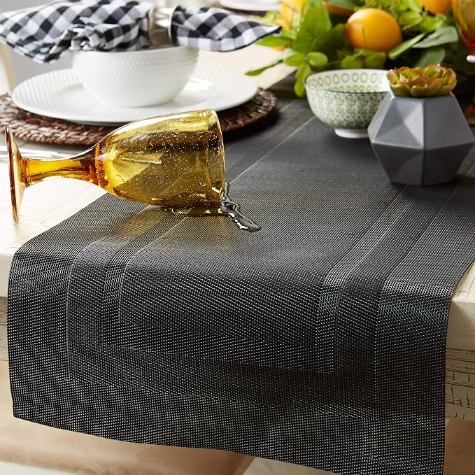 DII PVC Tabletop Collection Woven Indoor/Outdoor, Table Runner - Image 3
