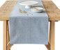 Over&Back 18x90 Woven Chambray Cotton Table Runner by overback
