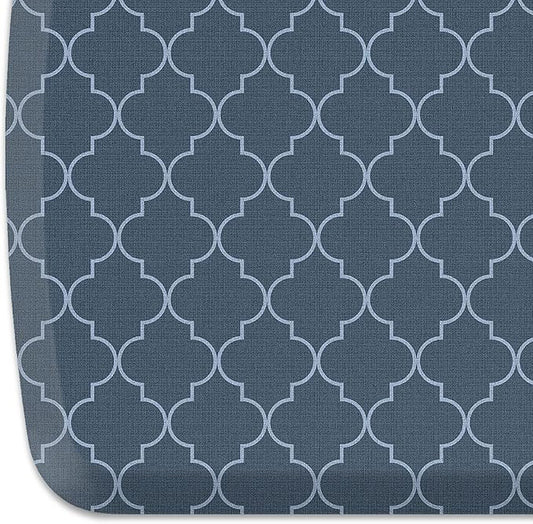 GelPro Elite Premier Anti-Fatigue Kitchen Comfort Floor Mat, 20x36, Trellis Deep Sea Stain Resistant Surface with Therapeutic Gel and Energy-Return Foam for Health & Wellness