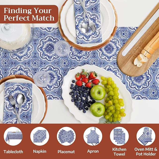 Maison d' Hermine Table Runner 100% Cotton 14.50" x 108" | Table Runners 108 - Image 4