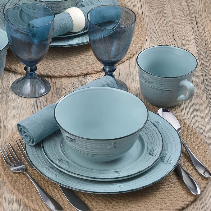 Pfaltzgraff Trellis Coastal 16-Piece Dinnerware Set - Image 3