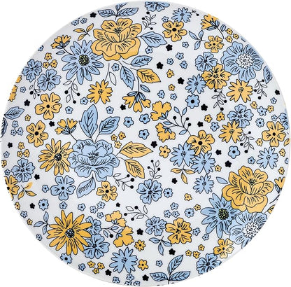 Pfaltzgtraff Vibrant Garden 12 Piece Floral Stoneware Dinnerware Plate Bowl - Image 8