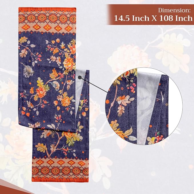 Maison d' Hermine Table Runner 100% Cotton 14.50" x 108" | Table Runners 108 - Image 4