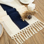 Boho Blue Table Runner, 12x108 Inches | by Counfeisly