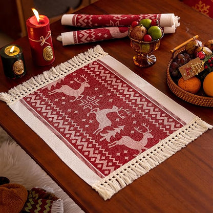 Placemats Set of 4, Elk Placemat by UWWGKK