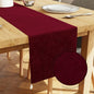 Encasa XO Table Runner, Embossed Velvet, Elegant 13"x94" | Maroon, 175 GSM by EncasaXO