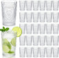 48 Pcs 16 oz Plastic Vintage Drinking Glasses Stemless Ribbed Highball Glasses by Unknown