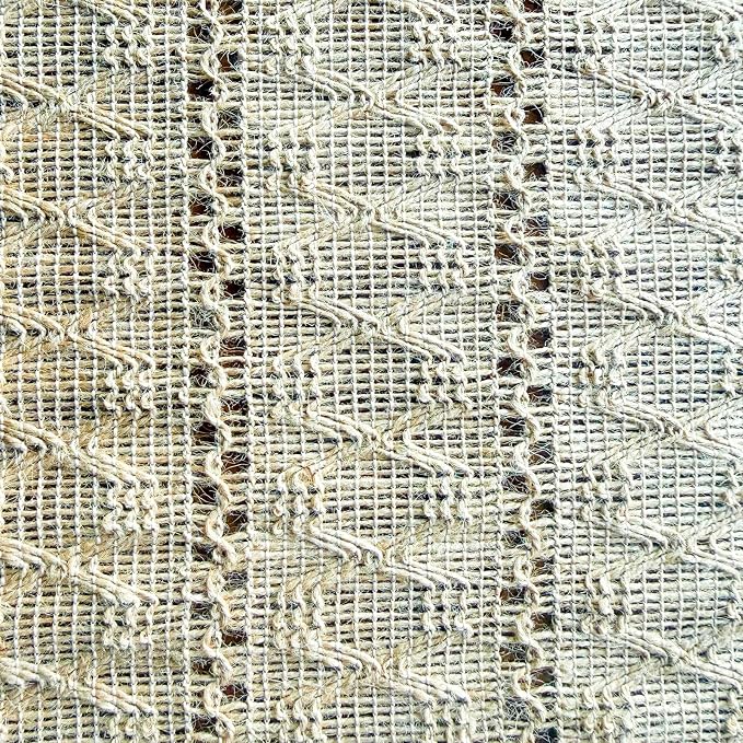 Burlap Placemats Set of 4, 12x18 Inch Natural Cotton Jute and Kitchen Woven - Image 7