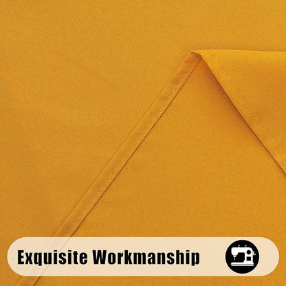 Smiry Rectangle Table Cloth, Waterproof Anti-Scratch Polyester Tablecloth, Decorative Washable Fabric Table Cover for Dining, Buffet, Parties and Outdoor, 60x84, Mustard Yellow