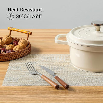 Leetaltree Wheat Placemats Set of 8 - Image 5